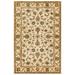 SAFAVIEH Antiquity Carmella Floral Bordered Wool Area Rug Gold 4 6 x 6 6 Oval