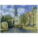 Claude Monet The Zuiderkerk at Amsterdam Canvas Art