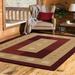 United Weavers Brunswick Ellis Contemporary Border Runner Rug Burgundy 1 11 x 7 4