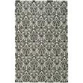 SAFAVIEH Chelsea Jackalyn Damask Wool Area Rug Sage/Chocolate 6 x 9