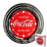 12 Coca-Cola Clock with Chrome Finish Delicious Style