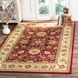 SAFAVIEH Lyndhurst Victoria Traditional Floral Area Rug Red/Ivory 8 x 11