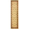 SAFAVIEH Lyndhurst Lillian Traditional Floral Runner Rug Ivory/Red 2 3 x 16