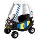 Little Tikes Patrol Police Cozy Coupe - Ride-On Buggy Toy for Toddlers - With Working Door, Removable Floor & Horn - Encourages Creative Play - For Ages 18 Months to 5 Years