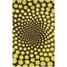 SAFAVIEH Soho Chloe Polka Dots Wool Area Rug Brown/Green 5 x 8