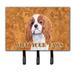 Caroline's Treasures Cavalier Spaniel Wipe Your Paws Leash Holder & Key Hook Metal in Brown/Gray | 8 H x 8.25 W x 0.65 D in | Wayfair SC9118TH68