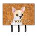 Caroline's Treasures Chihuahua Wipe Your Paws Leash Holder & Key Holder Metal in Brown | 8 H x 8.25 W x 0.65 D in | Wayfair SS4901TH68