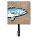 Caroline's Treasures Speckled Trout Leash Holder & Wall Hook Metal in Blue/Gray | 6.25 H x 4.25 W x 0.65 D in | Wayfair 8737SH4