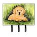 Caroline's Treasures Golden Retriever Leash Holder & Key Hook Metal in Green | 8 H x 8.25 W x 0.65 D in | Wayfair SS8476TH68