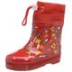 Playshoes Unisex Kinder Gummistiefel Halbschaft gefüttert Regenstiefel, rot Waldtiere, 25 EU