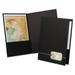 Oxford Monogram Series Business Portfolio Premium Cover Stock Black/Gold 4/Pack