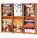 Wooden Mallet 6 Magazine wall Rack in Medium Oak