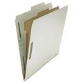 Universal UNV10252T 4-Section Pressboard Classification Folder - Letter Gray (10/Box)