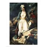 Posterazzi Greece Expiring on The Ruins of Missolonghi 1826 Poster Print by Eugene Delacroix - 18 x 24 in.