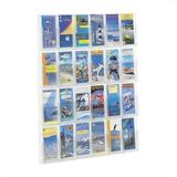 Safco Reveal 24 Pamphlet Display in Clear Plastic