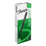 Sharpie Fine Point Pens Black Permanent Ink 12 Count