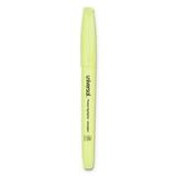 Universal Pocket Clip Highlighter Chisel Tip Fluorescent Yellow Ink Dozen -UNV08851