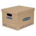 Bankers Box SmoothMove Classic Small Moving Boxes 15l x 12w x 10h Kraft/Blue 10/Carton