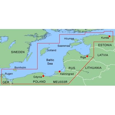 Garmin Veu505S Baltic Sea East Coast Bluechart G2