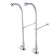 Kingston Brass CC451CX Rigid Freestand Supplies with Stops Polished Chrome