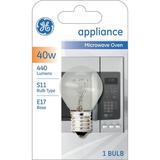 GE Incandescent Light Bulb 40 watts Soft White S11 Appliance Bulb E17 Base 1pk