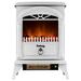 E-Flame USA Hamilton Free Standing Electric Fireplace Stove - White