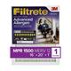 Filtrete 16x20x1 Air Filter MPR 1500 MERV 12 Advanced Allergen Reduction 1 Filter