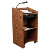 Oklahoma Sound Aristocrat Portable Lectern | 46 H x 25 W x 20 D in | Wayfair 6010-MO/LWM-5