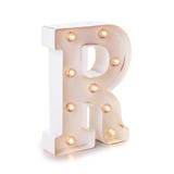 Darice 02992 - 5915-794 White Painted Lighted Letters and Symbols