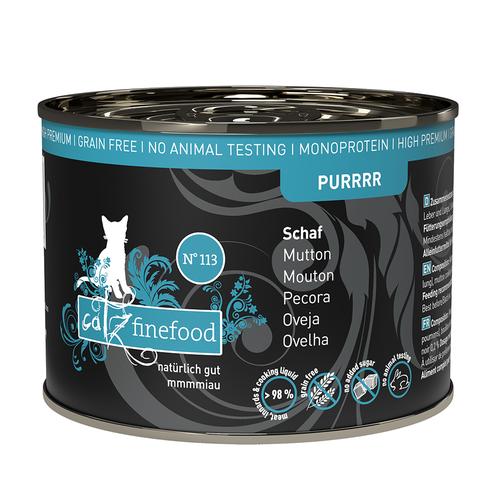 6x200/190g Purrrr Schaf catz finefood Katzenfutter nass