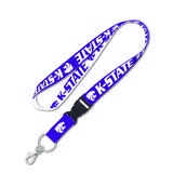 WinCraft Kansas State Wildcats White Reversible Lanyard with Detachable Buckle