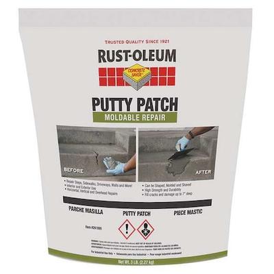 RUST-OLEUM 291995 Patching Compound, 3 lb Container Size, Bag, Putty Patch, Gray