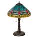 23.5 in. Dragonfly with Twisted Fly Mosaic Base Table Lamp