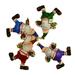 Northlight Seasonal Club Pack of 72 Santa Claus w/ Basketballs Christmas Ornaments 4", Synthetic in Blue/Green/Red | 4 H in | Wayfair 21946