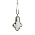 Tori Home 8" Silver & Clear Crystal Pendant Christmas Ornament Plastic in Gray | 7 H x 7 W x 2 D in | Wayfair XM0090-SI/CW