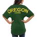 Women's Green Oregon Ducks Spirit Jersey Oversized T-Shirt