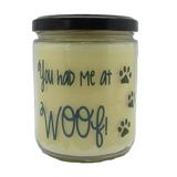 Star Hollow Candle Company You Had Me At Woof Buttery Maple Syrup Scented Jar Candle Paraffin in White | 4.5 H x 3.5 W x 3.5 D in | Wayfair