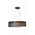 ET2 Inca 9 Light Bronze Island Pendant Ceiling Light in Without Bulb - Cognac - 32 in.