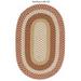 Colonial Mills 2 x 6 Oval Handmade Braided Area Runner Throw Rug