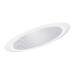 JUNO LIGHTING 604 WWH Sloped Recessed Trim, 6in, White Baffle