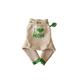 100% Merino Wool Cloth Nappy Diaper Cover Soaker longies (M, Beige-Green)