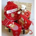 My First Christmas Deluxe Hamper with My First Christmas Bauble in Luxury Wicker Basket - Unisex