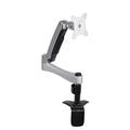 SilverStone SST-ARM11SC - Single ARM LCD LED Monitor Mount Bracket, Adjustable, with 360° Rotation, 90° tilt up/ down, 90° tilt left/ right & Pull Out 180° Swivel Arm - Max VESA 100x100, silver