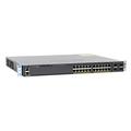 Cisco Catalyst 2960X-24PS-L Network Switch, 24 Gigabit Ethernet Ports, 370W PoE Budget, four 1 G SFP Uplink Ports, Enhanced Limited Lifetime Warranty (WS-C2960X-24PS-L), Black