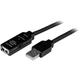 StarTech.com 10m USB 2.0 Active Extension Cable M/F - 10 meter USB 2.0 Repeater / Extender Cable USB A (M) to USB A (F) 10 m Black - 3 ft (USB2AAEXT10M)