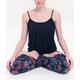 Yogamasti Women's Comfort Flow Yoga Top Black UK (12-14)