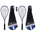 Browning Plasma Nano Squash Racket Series (Various Options Available) (Nano 120 Blue x2 + Balls)