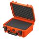 Waterproof Medium Size Protective Hard Camera Case with Foam - IP67 Rated Dustproof Outdoor Protection for GoPro HERO2 HERO3, DSLR, SLR, Lenses and Accessories (Orange)