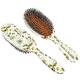 Rock & Ruddle Natural Mixed Boar Bristle Hair Brush for Women and Kids (Large, 21cm) - Perfect for Wet or Dry Hair, Detangling Smoothing Blowdrying - Designed & Made in UK - Acorns & Butterflies Design