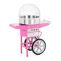 Royal Catering - RCZC-1200E - Candy Floss Maker with Wagon - 1200 W - Cover Included